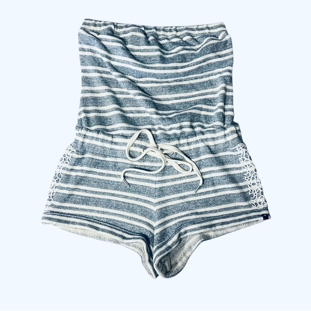 Guess brand, striped, terry cloth romper